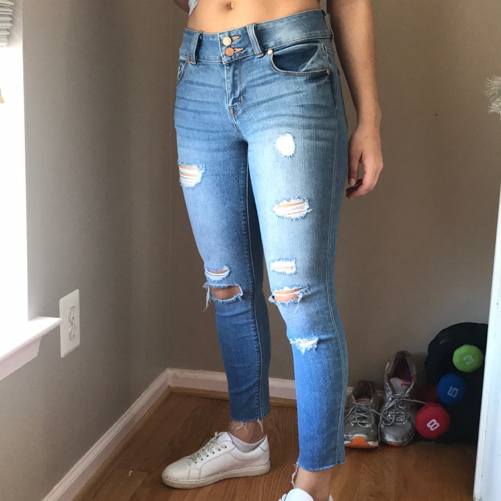 Refuge Ripped Jeans, Light Wash Ripped Jeans